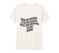 Dostoïevski Littérature Russe Vintage Classique Lecteur de Romans T-Shirt Haut de Gamme