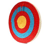 dostyle Cible de tir à l'arc traditionnelle en paille - Diamètre : 50 cm - Pour archet de sport en plein air (rouge)
