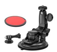 Dosvsi Support de caméra à ventouse pour tableau de bord et pare-brise avec adaptateur trépied 6,35 mm pour GoPro Hero 12 11 10 9 8 7, Max, Session, DJI OSMO Action, DSLR, plus de caméras