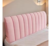 DOSYCOVUR Couvre-Tête De Lit en Velours Épais Doux Lavable Anti-Poussière pour Lit Simple King Double Protège-Coussin Extensible Chambre Moderne Couverture Complète,C,160cm