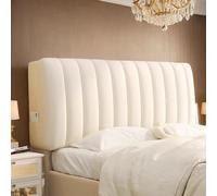 DOSYCOVUR Couvre-Tête en Velours Épais Et Doux Protection Complète Lavable pour Lit Simple King Size Double Tête De Lit avec Coussin Protège-Tête Moderne Chambre,F,170cm