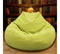 DOSYCOVUR Housse De Bean Bag Épaissie Soft Lavable Zipper Couleur Unie pour Chambre Bureau Salon Gaming Bean Bag pour Adultes,Vert,90 * 110cm