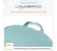 DOSYCOVUR Housse De Bean Bag Seulement Velours Doux Élastique Lavable Zippée Grande Petite Bean Bag Gaming Fluffy Coussins De Rangement Jouets Cuddly Adultes Adolescents,E,90 * 90cm