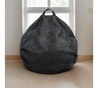 DOSYCOVUR Housse De Bean Bag Seulement Velours Doux Élastique Lavable Zippée Grande Petite Bean Bag Gaming Fluffy Coussins De Rangement Jouets Cuddly Adultes Adolescents,K,90 * 90cm