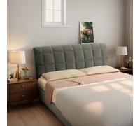 DOSYCOVUR Housse De Tête De Lit en Velours Épaisse Protectrice Douce Couvre-Lit Simple King Double Coussinée Housse De Protection pour Tête De Lit en Bois Slipcover,F,170cm