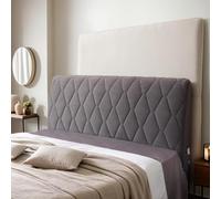 DOSYCOVUR Housse De Tête De Lit Extensible en Velours Lavable Anti-Poussière Couvre Lit Simple Double King Taille Protection Épaisse Et Confortable pour Chambre,D,170cm