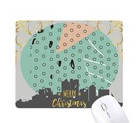 dot abstract plantes art tendance la nuit de noël, tapis de souris en caoutchouc
