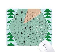 dot abstract plantes art tendance tapis de souris green pine tree tapis en caoutchouc
