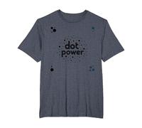 Dot Boys Power - Art Graphique à Pois ludiques T-Shirt, Homme Grandes Tailles, Bleu Chiné, 5X Tall