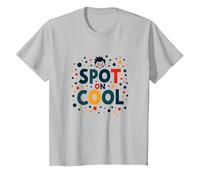 Dot Day Celebration Joyful Youth Jumping T-Shirt, Enfant, Argent, 2 Ans