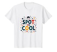 Dot Day Celebration Joyful Youth Jumping T-Shirt, Enfant, Blanc, 2 Ans