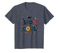Dot Day Celebration Joyful Youth Jumping T-Shirt, Enfant, Bleu Chiné, 2 Ans