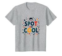 Dot Day Celebration Joyful Youth Jumping T-Shirt, Enfant, Gris Chiné, 10 Ans