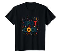 Dot Day Celebration Joyful Youth Jumping T-Shirt, Enfant, Noir, 2 Ans
