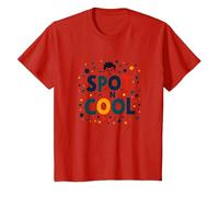 Dot Day Celebration Joyful Youth Jumping T-Shirt, Enfant, Rouge, 2 Ans