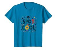 Dot Day Celebration Joyful Youth Jumping T-Shirt, Enfant, Saphir, 2 Ans