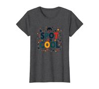 Dot Day Celebration Joyful Youth Jumping T-Shirt, Femme, Chiné Foncé, XS