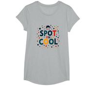 Dot Day Celebration Joyful Youth Jumping T-Shirt, Fille, Gris Chiné, XS