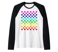 Dot Day Polka Dot Rainbow Mignon Fun Abstrait Manche Raglan