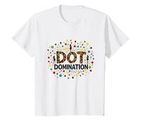 Dot Domination : Célébration colorée pour Les Amateurs de Pois T-Shirt, Enfant, Blanc, 12 Ans