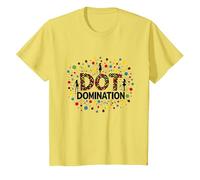 Dot Domination : Célébration colorée pour Les Amateurs de Pois T-Shirt, Enfant, Citron, 3 Ans