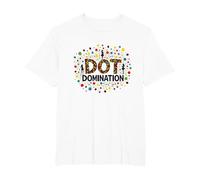 Dot Domination : Célébration colorée pour Les Amateurs de Pois T-Shirt, Homme Grandes Tailles, Blanc, 2X Tall