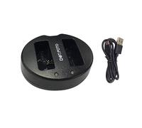Dot.Foto D-LI109 Chargeur de Batterie Double USB (D-BC109 Type) pour Pentax KP, K-30, K-50, K-70, K-500, K-r, K-S1, K-S2