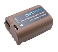 Dot.Foto DMW-BLK22 Premium 7.2v / 2200mAh Batterie Rechargeable USB-C pour Panasonic Lumix DC-S5, S5II, S5IIX, G9II, GH5II, GH6