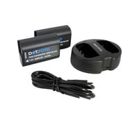 Dot.Foto DMW-BLK22 Premium Grande Capacité 2500mAh Batterie (x2) & DMW-BTC15 Type Chargeur de Batterie Double USB pour Panasonic Lumix DC-S5, S5II, S5IIX, S9, G9II, GH5, GH5II, GH5S, GH6