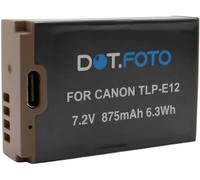 Dot.Foto LP-E12 Premium 7.2v / 875mAh Batterie Rechargeable USB-C pour Canon EOS-M, M2, M10, M50, M50 Mark II, M100, M200, 100D / PowerShot SX70 HS