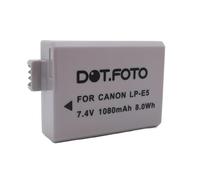 Dot.Foto LP-E5 Premium 7.4v / 1050mAh Batterie Rechargeable pour Canon EOS 450D, 500D, 1000D