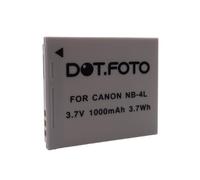 Dot.Foto NB-4L Premium 3.7v / 1000mAh Batterie Rechargeable pour Canon IXUS 30, 40, 50, 55, 60, 65, 70, 75, 80 is, 82 is, 100 is, 110 is, 115 HS, 120 is, 130, 220 HS, 230 HS, 255 HS, I Zoom, i7