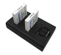Dot.Foto NB-6L, NB-6LH Premium 1000mAh Batterie (x2) & CB-2LYE Type Chargeur Double USB LCD Rapide pour Canon PowerShot SX500 is, SX710 HS, SX700 HS, SX520 HS, SX530 HS, SX280 HS, SX260 HS, SX170 is