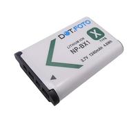 Dot.Foto NP-BX1 Premium 3.7v / 1240mAh Batterie Rechargeable pour Sony ZV-1, DSC-RX100, DSC-RX100 II/III/M4/M5/M6/M7, DSC-RX100M II, HDR-CX405