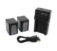 Dot.Foto VW-VBT380 Premium 3880mAh Batterie (x2) & Chargeur de Batterie USB pour Panasonic HC-V110, HC-V130, HC-V160, HC-V180, HC-V201, HC-V250,HC-V260,V720 V750 V770 V777 VX870 VX980 VX989