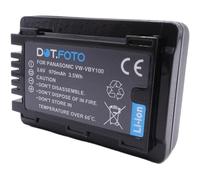 Dot.Foto VW-VBY100 Premium 3.7v / 970mAh Batterie Rechargeable pour Panasonic HC-V110, HC-V130, HC-V160, HC-V201