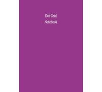 Dot Grid Notebook: A5 Paper (5.8’’x8.3’’), 5mm Spaced Dots, 100 Pages, Purple Cover, Dotted Cream Paper