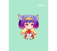 Dot Grid Notebook Paper: 110 College Ruled Paper, Spacing Size 0.2" Or 5mm, Letter (8.5 X 11 Inches), Izuna Chibi No Game No Life Notebook Cover.