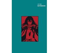 Dot Grid Paper Sketchbook: 110 Pages, Spacing Size 0.2" Or 5mm, 6 X 9 Inches, Akame Ga Kill Manga Akame Design Cover.