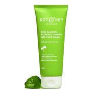 Dot & Key CICA Nettoyant visage pour peaux sujettes à l'acné, acide salicylique à 2 % avec thé vert | Pour peaux grasses et sensibles | Sans sulfate pour homme et femme | Nettoyant visage contrôle de