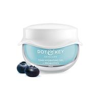 DOT & KEY Gel hydratant 72 heures + probiotiques hydratant pour le visage avec acide hyaluronique, kombucha et eau de riz léger pour teint terne, fatigué et inégal I pour tous les types de peau 25 ml