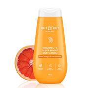 Dot & Key Lotion corporelle super lumineuse à la vitamine C + E pour une peau nourrissante en profondeur et visiblement éclatante, réduit les taches brunes et le bronzage avec triple vitamine C et