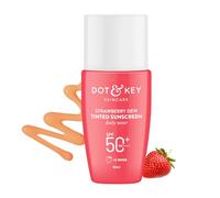 Dot & Key Strawberry Dew Crème solaire teintée SPF 50+ Pa++++ - 05 Beige | Protection contre les UA/UB | Large spectre, résistant à l'eau et à la sueur | Pour tous les types de peau | 50 ml
