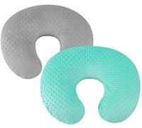 Dot Nursing Pillow Cover Set 2 Pack Nursing Pillow Slipcovers, Ultra Soft Compatible with Boppy Pillow,Standard Pillow for Baby Boy Girl Grey and Green