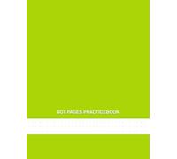 Dot Pages Practicebook: Vivid Yellow-Green Cover Edition - 8.5×11 Inch, 5 Dot Per Inch - Dot Grid Notebook for Students, Office, Journaling, Writing, Drawing & Planning - 160 Pages