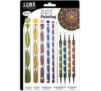 Dot painting - Accessoires + embouts - 24 pièces - Peinture créative - Aladine