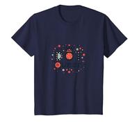 Dot Queen: Polka Dot Royalty pour Les Femmes à la Mode T-Shirt, Enfant, Bleu Marine, 10 Ans