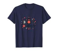 Dot Queen: Polka Dot Royalty pour Les Femmes à la Mode T-Shirt, Homme, Bleu Marine, 6XL