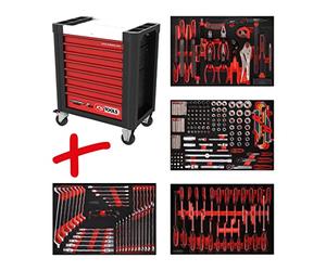 Dotación de carro de taller Performanceplus P10 con 241 herramientas para 4 cajones