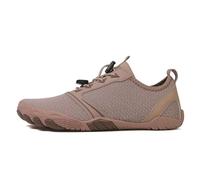 DOTALES ActiveStep Chaussures pieds nus pour homme et femme - Chaussures à orteils minimalistes pour fitness, randonnée et extérieur | Baskets en tricot respirantes, marron, 45 EU